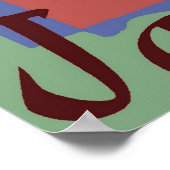 Dancer beim Jazz Festival, Matisse Style Poster (Ecke)