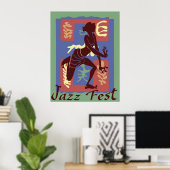 Dancer beim Jazz Festival, Matisse Style Poster (Heimbüro)