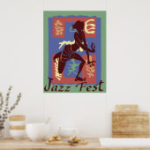Dancer beim Jazz Festival, Matisse Style Poster (Küche)