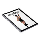 Dancer Black Fringe Notebook #2 Notizblock (Rechte Seite)