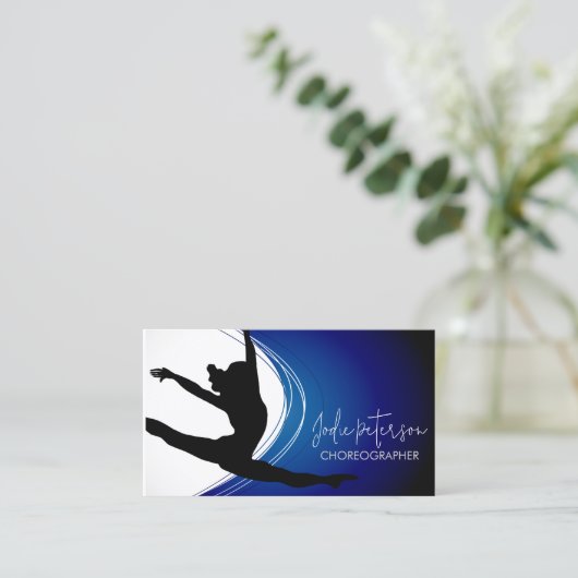 Dancer Choreograf Visitenkarte (Stehend Vorderseite)