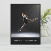 Dancer Choreographer Comp Card 5 Photo Headshot Einladung (Stehend Vorderseite)
