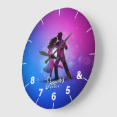 Dancer Clock für Tanzliebhaber mit Tango Große Wanduhr (Winkel)