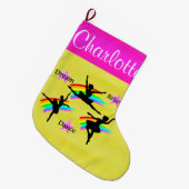 DANCER DREAMS PERSONALISIERTER CHRISTMAS STRUMPF GROßER WEIHNACHTSSTRUMPF (Vorderansicht (hängend))