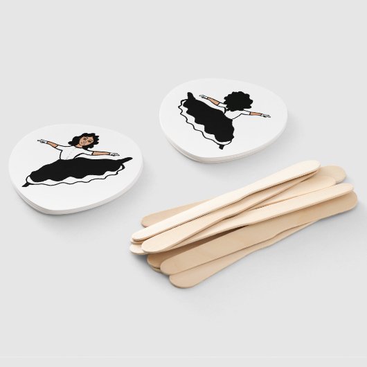 Dancer Fans BW #2 Fächer (Non-assembled)