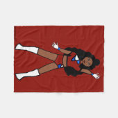 Dancer Fleece Blanket Berry & Blue 2 (Vorderseite (Horizontal))