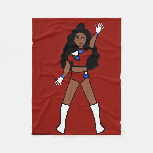 Dancer Fleece Blanket Berry & Blue 2 (Vorderseite)