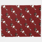 Dancer Fleece Blanket Red Spark (Vorderseite (Horizontal))