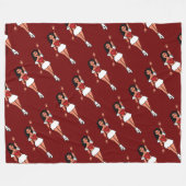 Dancer Fleece Blanket Red Spark #2 (Vorderseite (Horizontal))