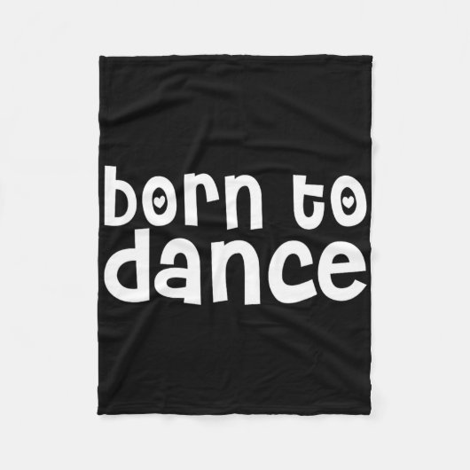 Dancer Funny - Geboren zu tanzen Fleecedecke (Vorderseite)