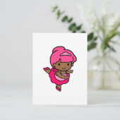 Dancer Girl Postkarte (Stehend Vorderseite)