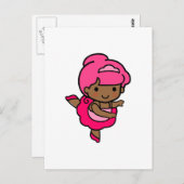 Dancer Girl Postkarte (Vorne/Hinten)