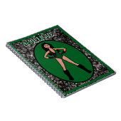 Dancer Green Black Notebook #2 Notizblock (Rechte Seite)