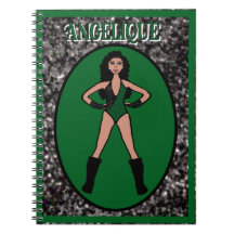 Dancer Green Black Notebook #2
