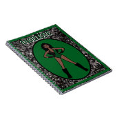 Dancer Green Black Notebook # Notizblock (Rechte Seite)