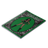 Dancer Green Black Notebook # Notizblock (Linke Seite)