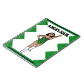Dancer Green Fringe Notebook # 2 Notizblock (Linke Seite)