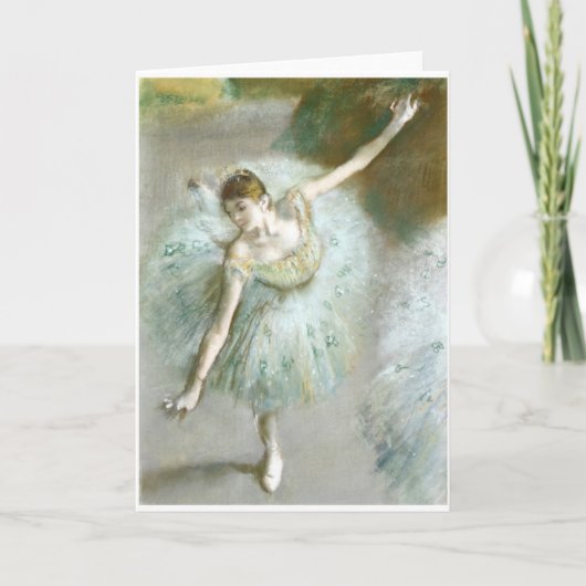 Dancer in Green, Edgar Degas Karte (Vorderseite)