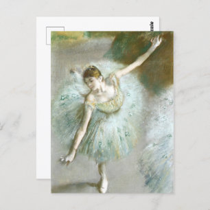Dancer in Green, Edgar Degas Postkarte