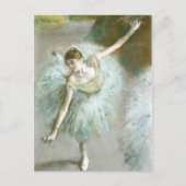 Dancer in Green, Edgar Degas Postkarte (Vorderseite)