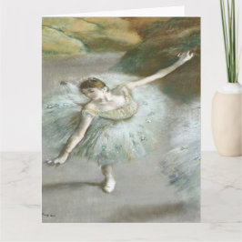 Dancer in Green von Edgar Degas Karte
