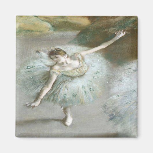 Dancer in Green von Edgar Degas Magnet (Vorne)