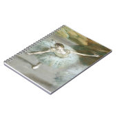Dancer in Green von Edgar Degas Notizblock (Linke Seite)