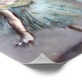 Dancer in Green von Edgar Degas Poster (Ecke)
