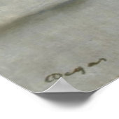 Dancer in Green von Edgar Degas Poster (Ecke)