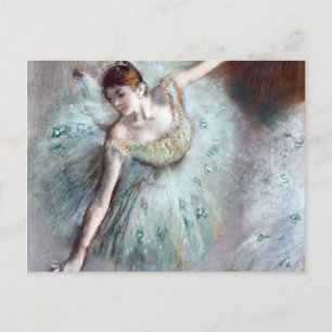 Dancer in Green von Edgar Degas Postkarte