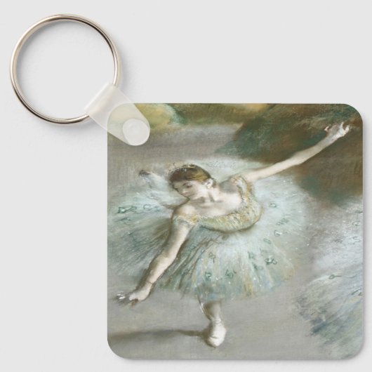 Dancer in Green von Edgar Degas Schlüsselanhänger (Vorderseite)