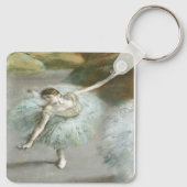 Dancer in Green von Edgar Degas Schlüsselanhänger (Rückseite)