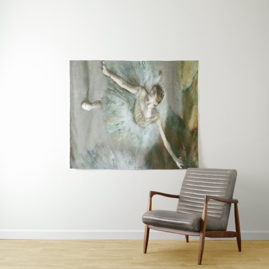 Dancer in Green von Edgar Degas Wandteppich (Beispiel (Horizontal))