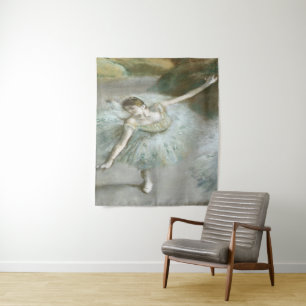 Dancer in Green von Edgar Degas Wandteppich
