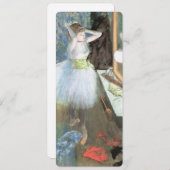 Dancer in ihrem Dressing Room von Edgar Degas Einladung (Vorne/Hinten)
