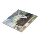 Dancer in ihrem Dressing Room von Edgar Degas Fliese (Seite)