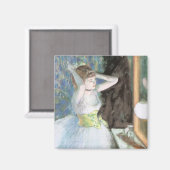 Dancer in ihrem Dressing Room von Edgar Degas Magnet (Vorderseite/Rückseite)