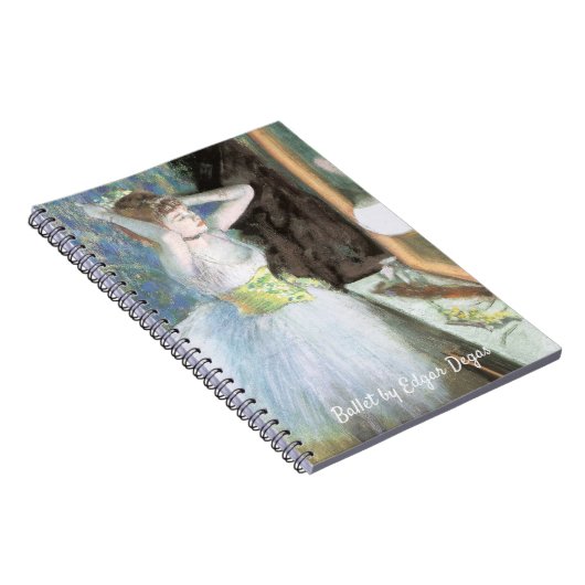 Dancer in ihrem Dressing Room von Edgar Degas Notizblock (Rechte Seite)