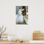 Dancer in ihrem Dressing Room von Edgar Degas Poster (Küche)