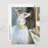 Dancer in ihrem Dressing Room von Edgar Degas Postkarte (Vorne/Hinten)