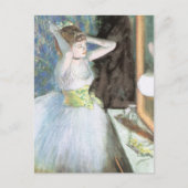 Dancer in ihrem Dressing Room von Edgar Degas Postkarte (Vorderseite)