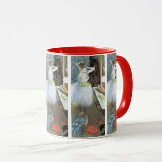 Dancer in ihrem Dressing Room von Edgar Degas Tasse (VorderseiteRechts)