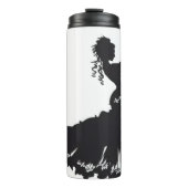 Dancer Lady Silhouette Thermosbecher (Vorderseite)