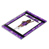 Dancer Lila Fringe Notebook #1 Notizblock (Linke Seite)