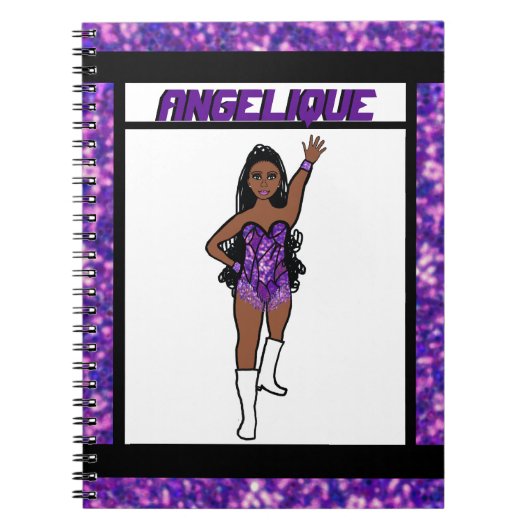 Dancer Lila Fringe Notebook #1 Notizblock (Vorderseite)