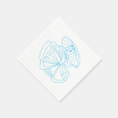 Dancer Line Art Napkins Serviette (Ecke)