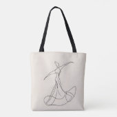 Dancer Line Art Tasche (Rückseite)