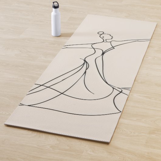 Dancer Line Art Yogamatte (Beispiel)