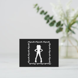 Dancer Majorette Notecard A (Weiß Schwarz) Mitteilungskarte