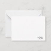 Dancer Majorette Notecard B ( White Burgundy ) Mitteilungskarte (Rückseite)